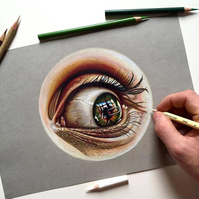 Художник критикует современное общество и его технологии, Сэм Бейли, Sam Bailey