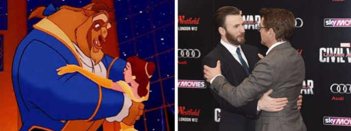 Роберт Дауни-младший и Крис Эванс выглядят как диснеевские дуэты, Роберт Дауни-младший, Крис Эванс