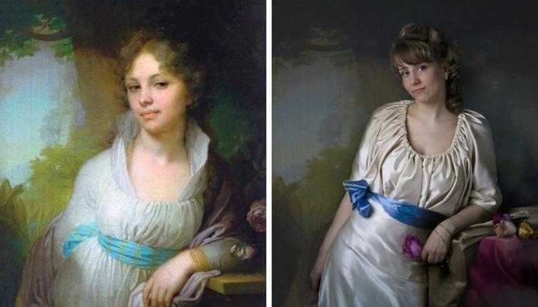 Я художник, я так вижу: люди воссоздают великие картины, используя лишь свою фантазию люди воссоздают великие картины, Сфоткай типа Рембрандт.