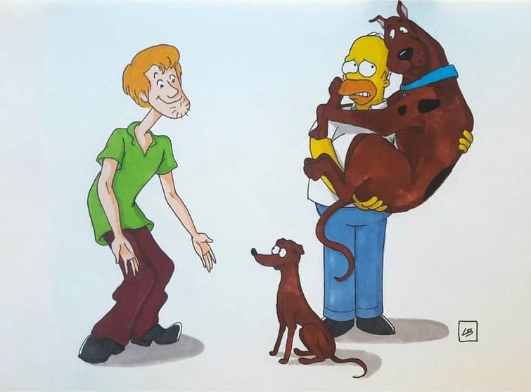 Художница поменяла местами известных мультяшных животных, Линда Бурдебала, Linda Bouderbala