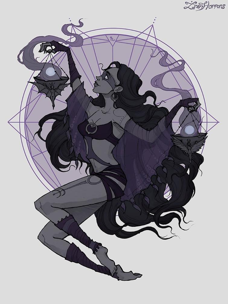 Российская художница представила 12 знаков Зодиака в виде мрачных ведьм и нам нравится художница представила 12 знаков Зодиака в виде мрачных ведьм, Iren Horrors