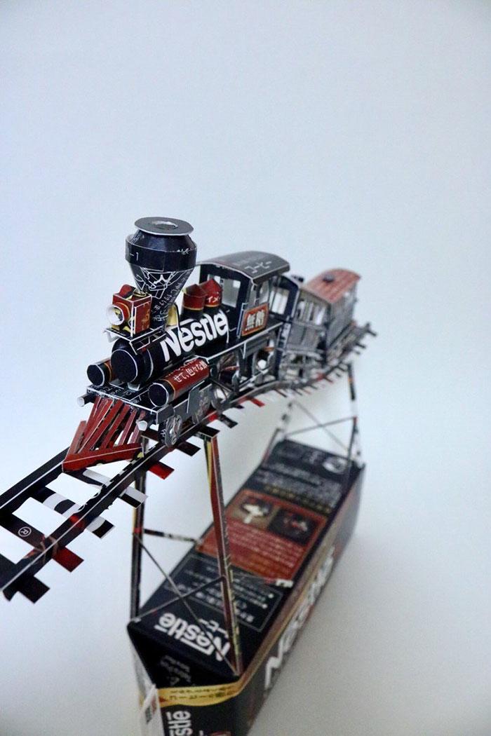 Японский художник превращает упаковку продуктов в искусство, харуки, @ 02ESyRaez4VhR2l