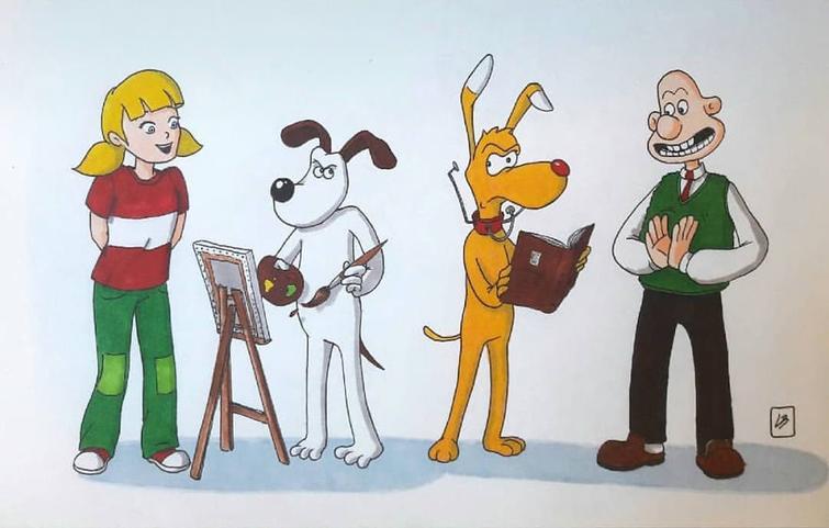 Художница поменяла местами известных мультяшных животных, Линда Бурдебала, Linda Bouderbala