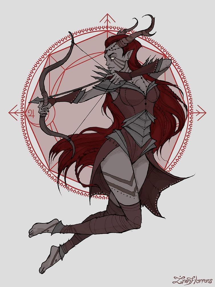 Российская художница представила 12 знаков Зодиака в виде мрачных ведьм и нам нравится художница представила 12 знаков Зодиака в виде мрачных ведьм, Iren Horrors