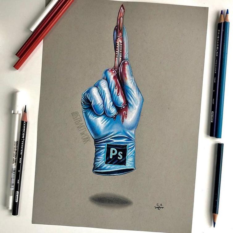 Художник критикует современное общество и его технологии, Сэм Бейли, Sam Bailey