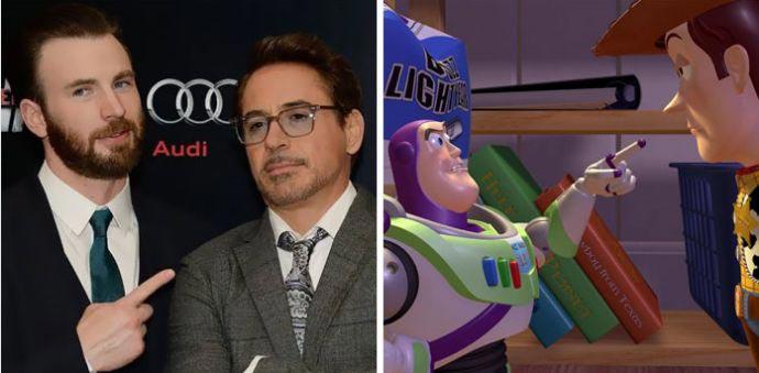 Роберт Дауни-младший и Крис Эванс выглядят как диснеевские дуэты, Роберт Дауни-младший, Крис Эванс