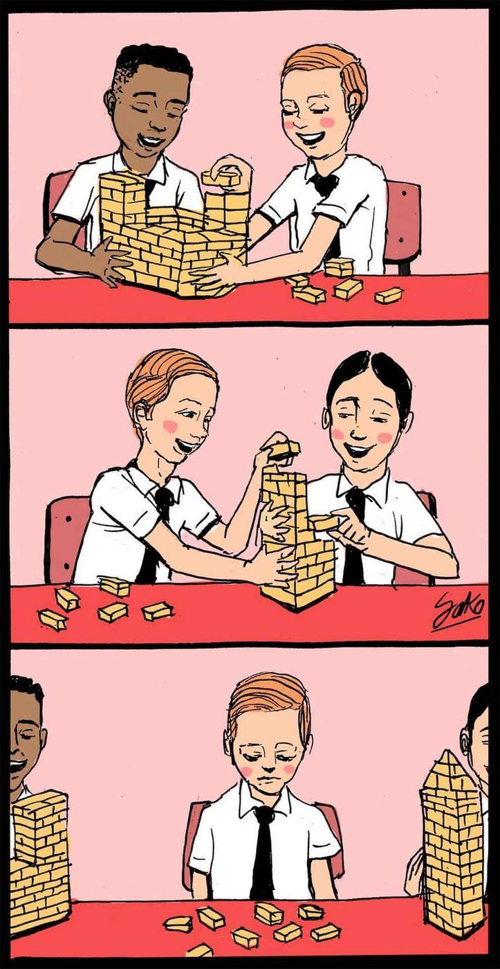  мощные иллюстрации о сегодняшнем мире, Сантьяго Оливерос, Sakoasko