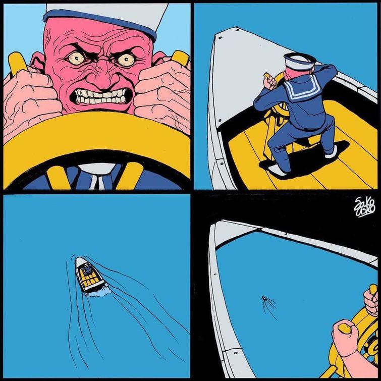  мощные иллюстрации о сегодняшнем мире, Сантьяго Оливерос, Sakoasko