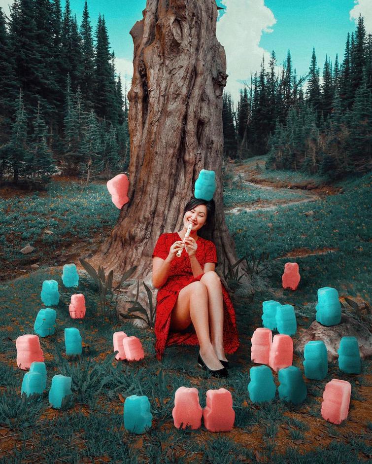 Фотограф превращает истории, которые видит в своей голове в волшебство, используя фотошоп фотограф Катрина Ю, Katrina Yu, при помощи фотошопа