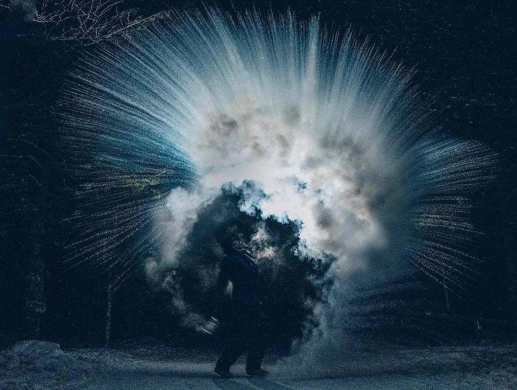 #Дубакчеллендж, русские выходят на улицу в лютый мороз делая эпичные фотографии