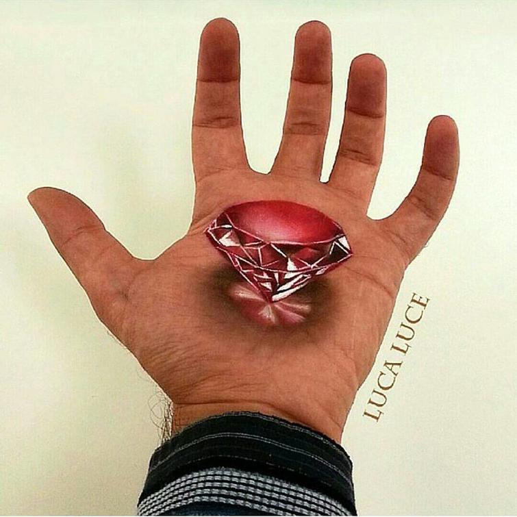 визажист мастер 3D-иллюзий, Лука Люче, Luca Luce