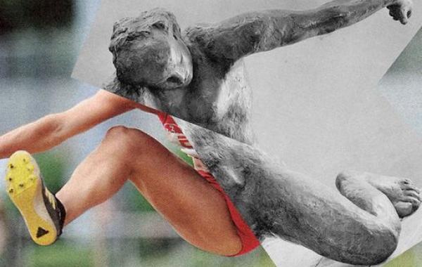 Фотографий спортсменов, идеально совмещенные со снимками знаменитых скульптур