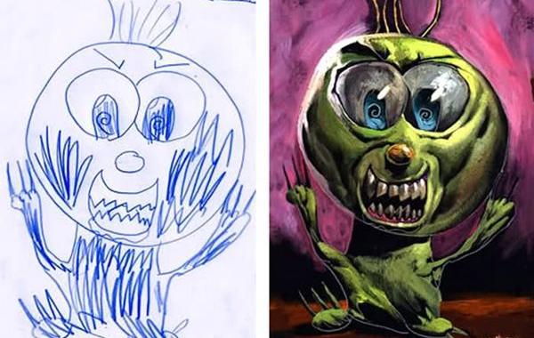 реалистичные детские рисунки от  Дэйва Дэвриса, ожившие монстры Dave Devries