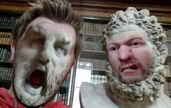 обмен лицами со статуями, Face Swap со статуями, Face Swap в музее