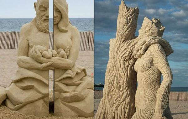 песчаные скульптуры, скульптуры из песка, Карл Яра, Carl Jara