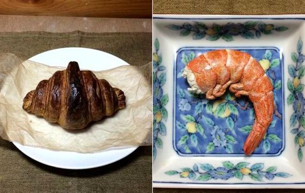 Сэйдзи Кавасаки, Seiji Kawasaki, еда из дерева, скульптуры из дерева в виде еды