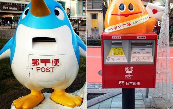 японские почтовые ящики, необычные почтовые ящики Японии
