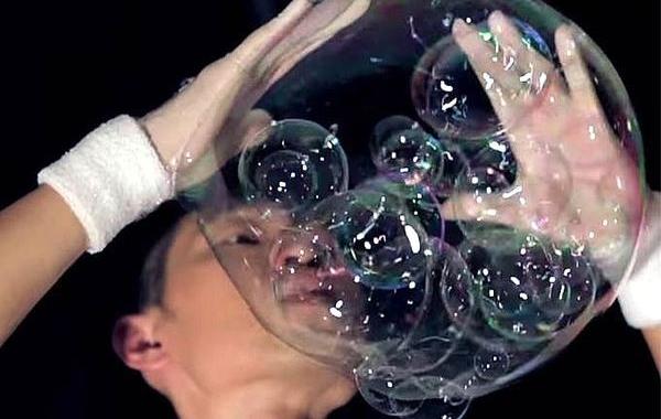 Су Чунг Тай, Su Chung Tai, фокусы с мыльными пузырями, мыльные пузыри трюки