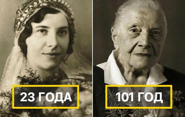Ян Лангер, Jan Langer, Faces of Century, люди в молодости и после исполнения 100 лет