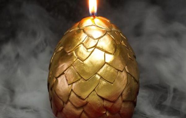 свеча драконье яйцо, купить свечу яйцо дракона, дракон внутри свечи в виде яйца