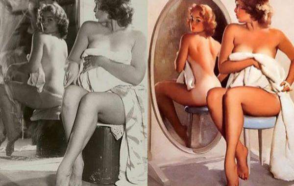 Гил Элвгрен, Gil Elvgren, пинап модели до того как стали рисунками, пинап рисунки