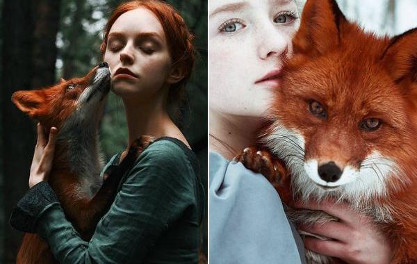 Александра Бочкарёва, рыжеволосые девушки и лисица, лиса Алиса