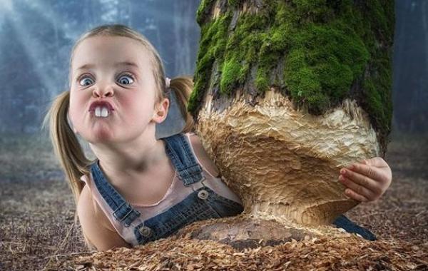 фотоманипуляции, творческий креативный папа, отец и дети, John Wilhelm Джон Вильгельм