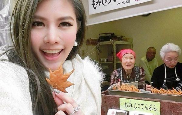 Fried Maple Leaves, Жаренные кленовые листья, японцы едят листья, жаренные листья Япония, 
