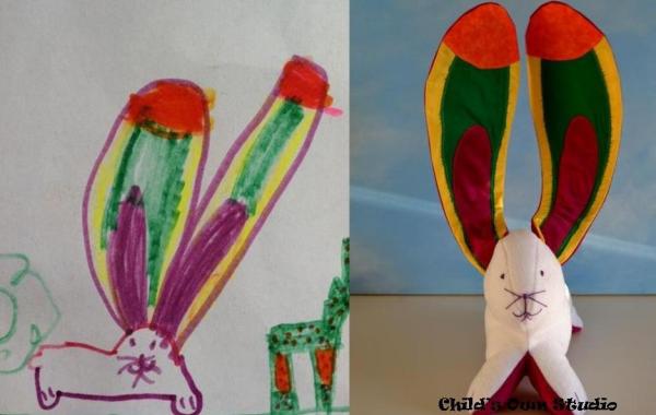 Мягкие игрушки, созданные по мотивам детских рисунков, «Child’s Own Studio