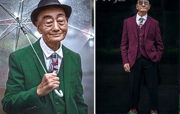 85-летний фермер модель, дедушка превратился в модель, XiaoYeJieXi