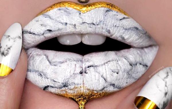 Мраморные губы, marble lip