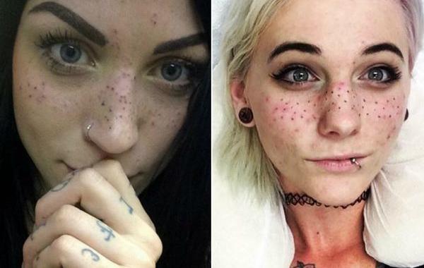 татуированные веснушки, tattoo Freckles