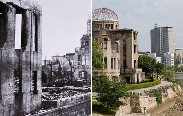 Хиросима тогда и сейчас, спустя 70 лет бомбардировка Хиросимы, Хиросима спустя 70 лет