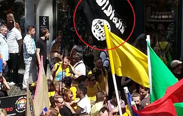 флаг ИГИЛ на гей-параде, флаг ИГИЛ на гей-параде в Лондоне, CNN флаг ИГИЛ на гей-параде