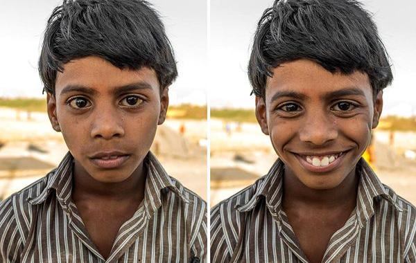 Фотограф попросил жителей Индии улыбнуться, улыбки незнакомцев
