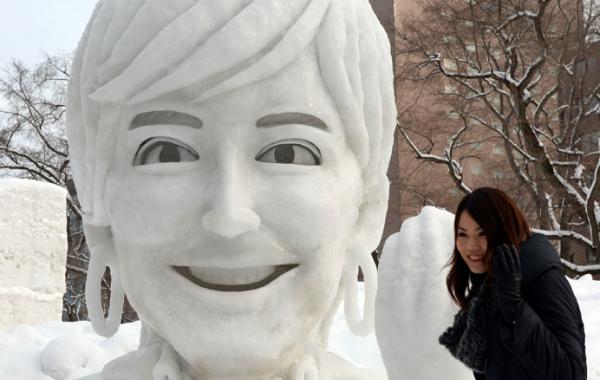 скульптуры снежного фестиваля в Саппоро 2014, sapporo snow festival 2014