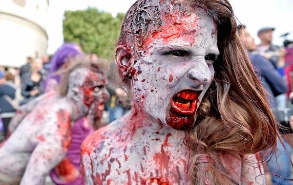 зомби парад в Германии, Дюссельдорф зомби парад 2015, zombie walk 2015