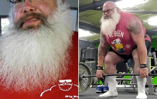 Санта-тяжелоатлет, Санта стронгмен, Алби Мушани, Albie Mushaney, Big Bad Santa