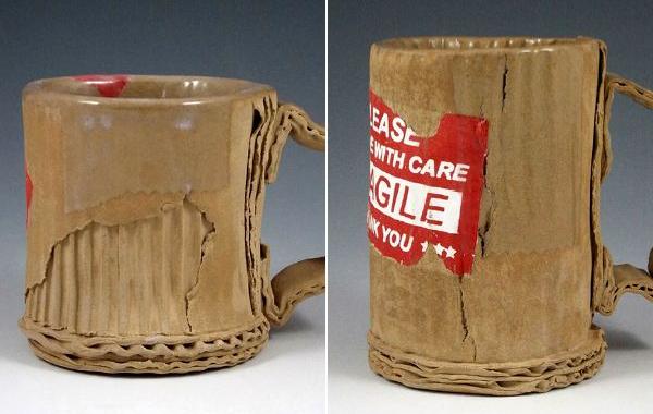 кружки под картон, кружки из старого картона, Тим Ковальчик, Tim Kowalczyk