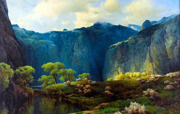 Природа в "масле" от американского художника. A.D. Greer