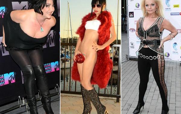 звёзды страше 50-ти, откровенные наряды звёзд