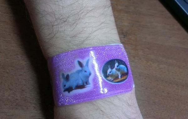 Китайский браслет Заяцик 2011 и кусок рулетки