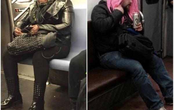 мода петербургского метро, мода метро, модники в транспорте, странные пассажиры метро 