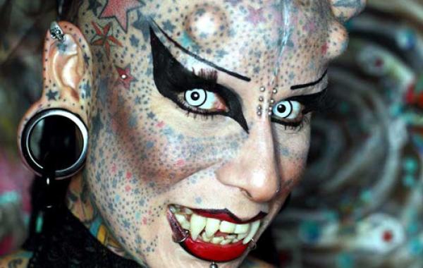 Самые татуированные люди, фрики, Мария Хосе Кристерна, Maria Jose Cristerna