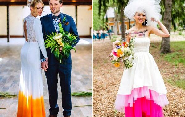 необычные свадебные платья, нетрадиционные свадебные платья