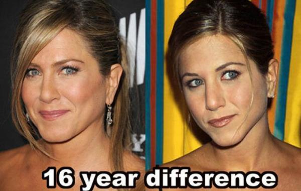 Звезды, которые не изменились годами, Дженнифер Энистон