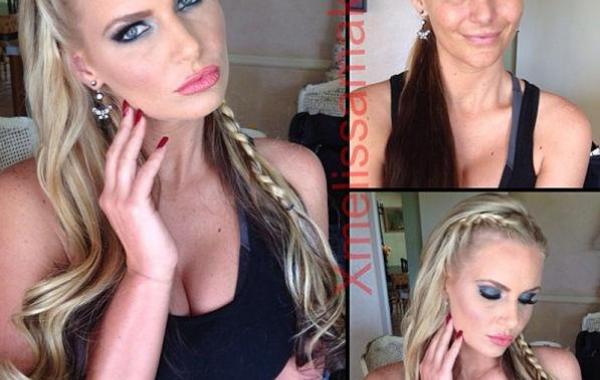 порнозвёзды до и после макияж 