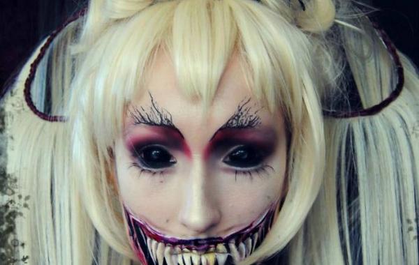 candy makeup artist, необычный макияж, жуткий грим