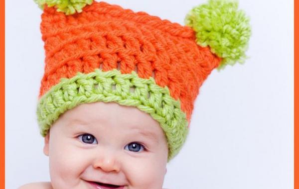 Милые детки в смешных шапочках