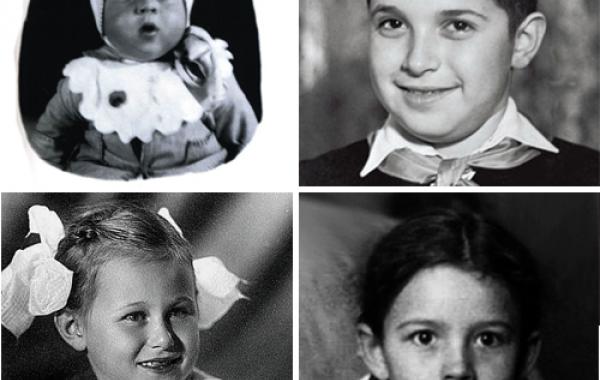 Знаменитости звезды в детстве и сейчас 